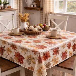 NWT Vermont Country Store Heavy Duty Oilcloth Tablecloth 52” Square
